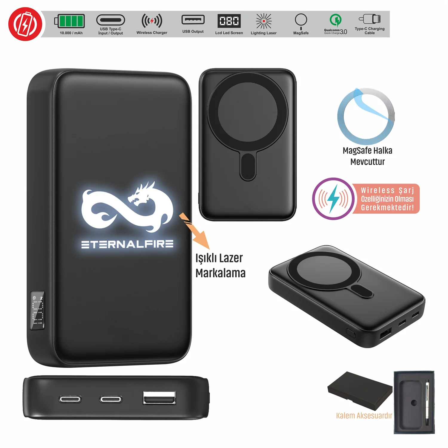 Magsafe Wireless POWERBANK 10.000 mAh
