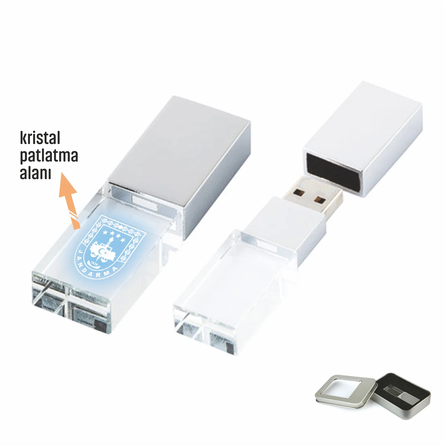 KRİSTAL USB FLASH BELLEK