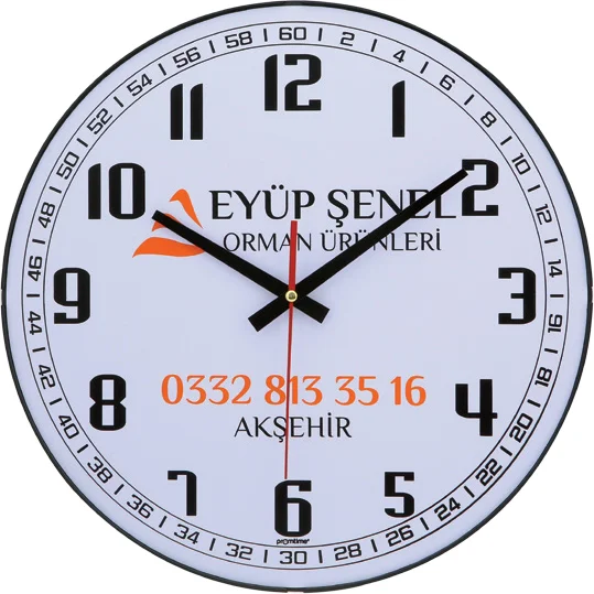 BOMBE CAM,  DUVAR SAATİ 35 CM