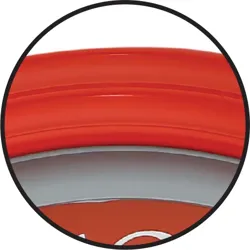 PLASTİK ÇERÇEVE ÇEMBERLİ METAL KADRAN DUVAR SAATİ 34 CM