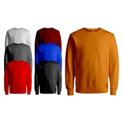 SIFIR YAKA UZUN KOL ŞARDONLU SWEATSHIRT