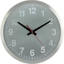 ALÜMİNYUM ÇERÇEVE METAL KADRAN DUVAR SAATİ 40 CM