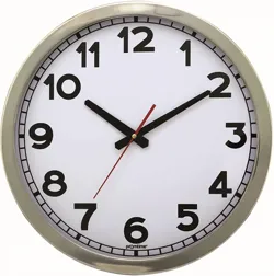 PASLANMAZ ÇELİK ÇERÇEVE  DUVAR SAATİ 40 CM