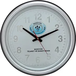 PLASTİK ÇERÇEVE ÇEMBERLİ METAL KADRAN DUVAR SAATİ 46 CM