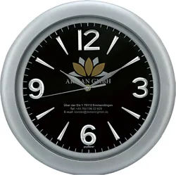 PLASTİK ÇERÇEVE ÇEMBERLİ TAKMATİK DUVAR SAATİ 34 CM