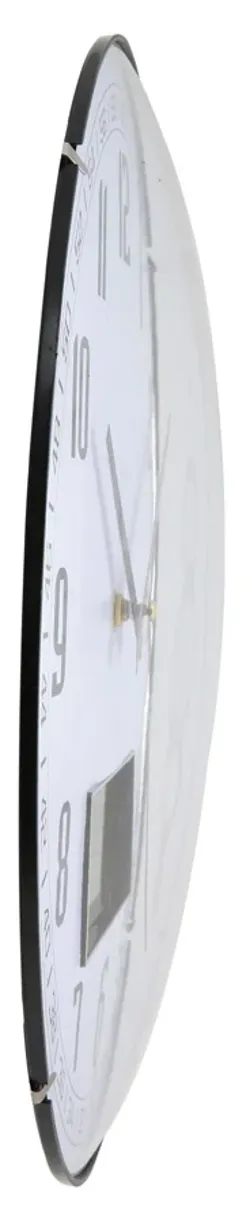 BOMBE CAM , METAL KADRAN DUVAR SAATİ 35 CM