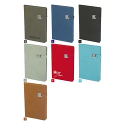 METAL TOKALI TERMO DERİ DEFTER 13 x 21 cm