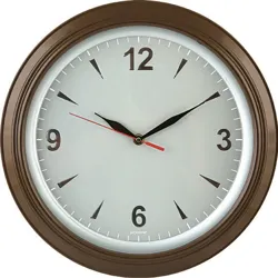 PLASTİK ÇERÇEVE  VARAK KADRAN DUVAR SAATİ 34 CM