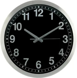 ALÜMİNYUM ÇERÇEVE METAL KADRAN DUVAR SAATİ 40 CM