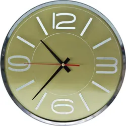 METAL ÇERÇEVE  METAL KADRAN DUVAR SAATİ 35 CM