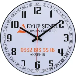 BOMBE CAM,  DUVAR SAATİ 35 CM