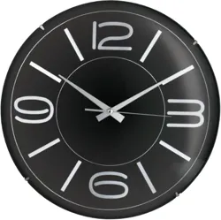 BOMBE CAM , METAL KADRAN DUVAR SAATİ 35 CM