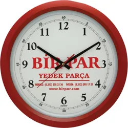 PLASTİK ÇERÇEVE ÇEMBERLİ DUVAR SAATİ 38 CM