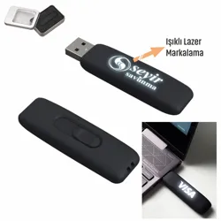 RUBBER GÖVDE IŞIKLI LAZER KAZIMA USB FLASH BELLEK